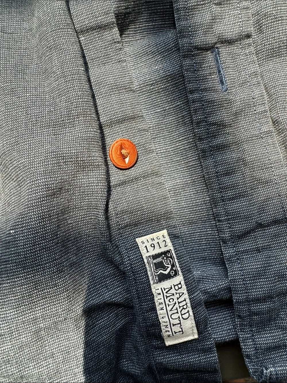 Heavyweight linen button down - JCrew x Baird McNutt